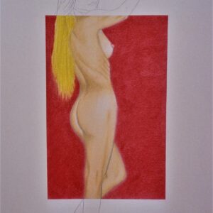 dibujo-mujer-desnuda-pelo-rubio-de-espaldas-federico-lopez-ares